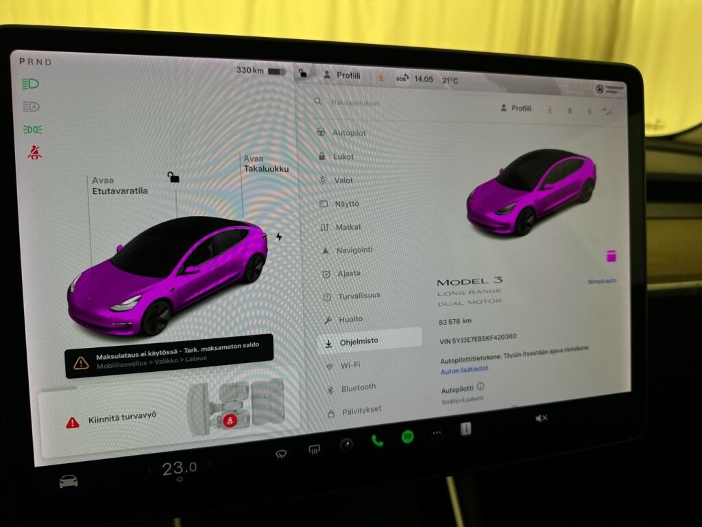 Tesla Model 3 2019 Harmaa