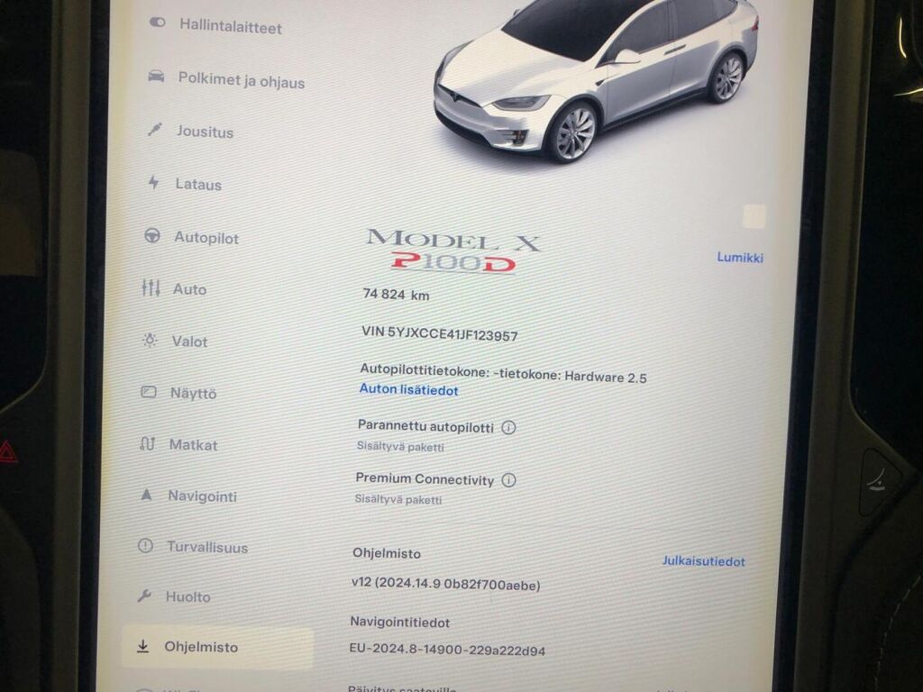 Tesla Model X 2018 Valkoinen