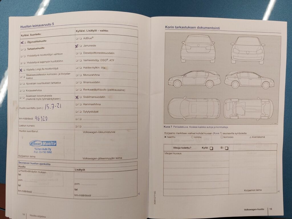 Volkswagen Golf 2016 Sininen